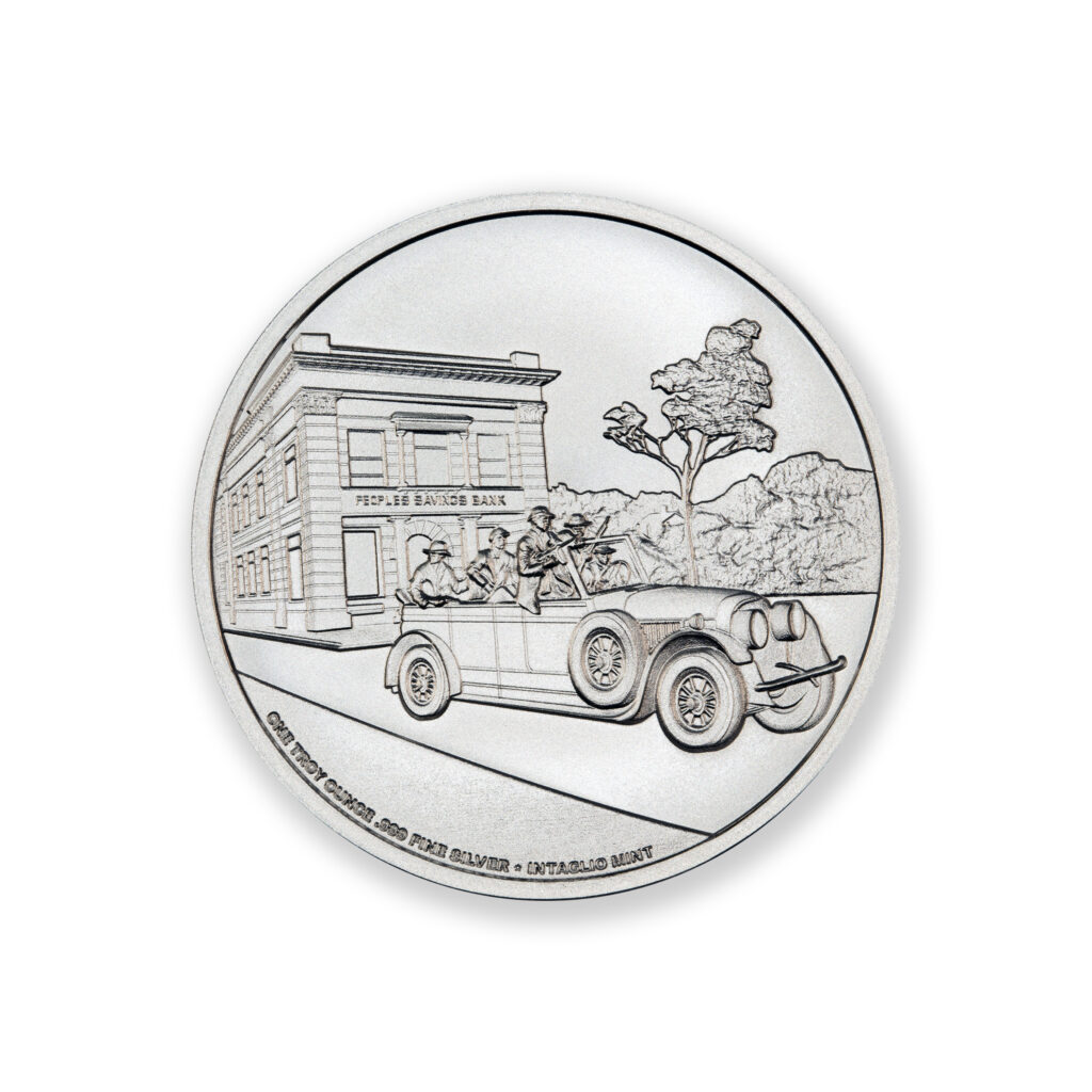 PUBLIC ENEMY #1 - JOHN DILLINGER - 1 TROY OUNCE - 39MM