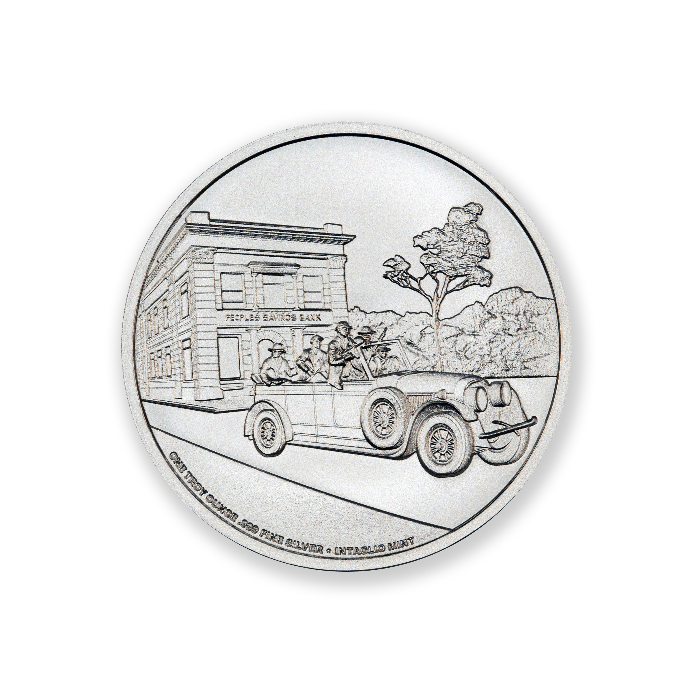 PUBLIC ENEMY #1 - JOHN DILLINGER -  1 TROY OUNCE - 39MM - Image 3