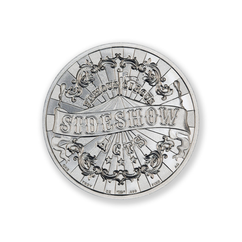 FAMOUS CIRCUS SIDESHOW ACTS - GENERAL TOM THUMB - 1 TROY OUNCE - 39MM