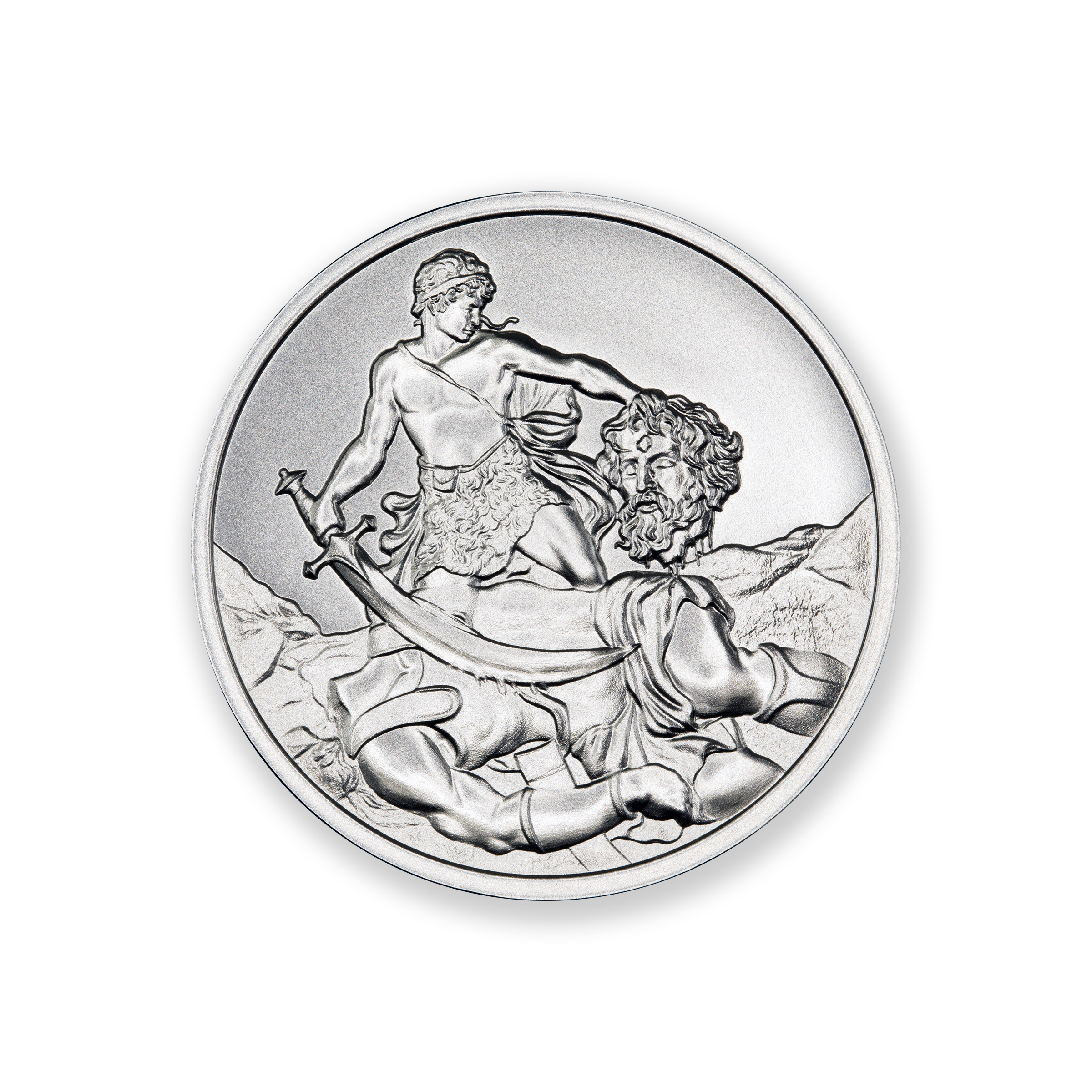 DAVID AND GOLIATH - 1 TROY OUNCE - 39MM - Image 1