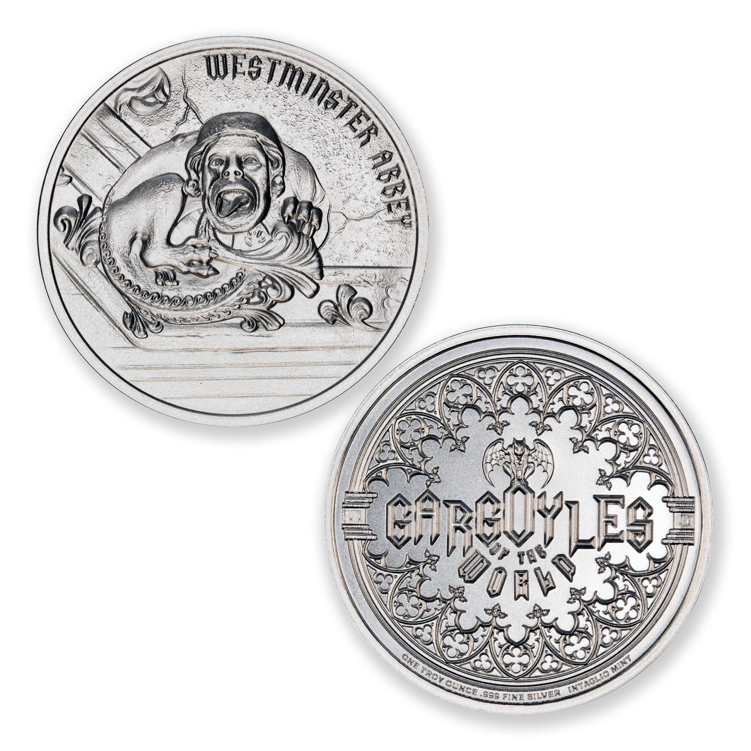 GARGOYLE - TYPE IX - WESTMINSTER ABBEY - 1 TROY OUNCE - 39MM - Image 1