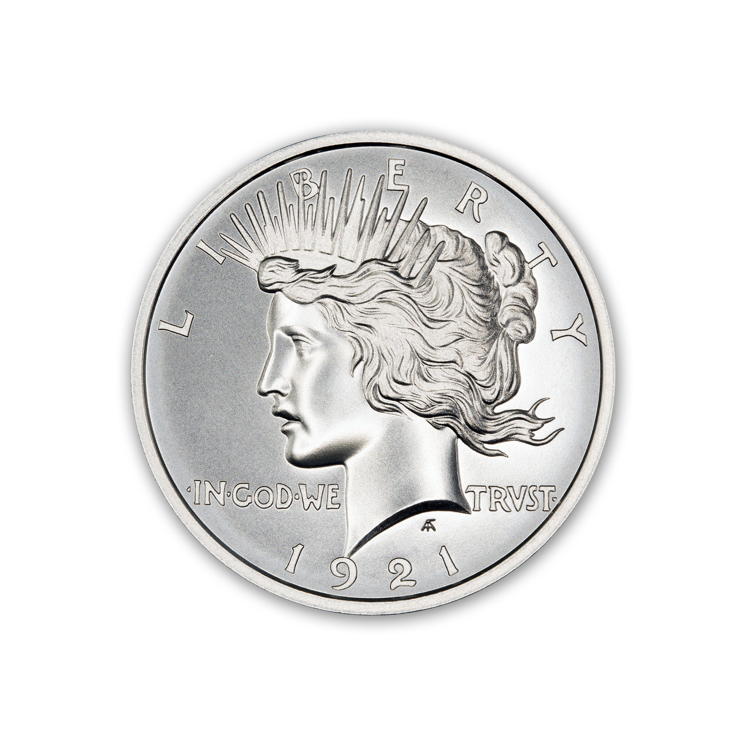 1921 PEACE DOLLAR TRIBUTE - 1 TROY OUNCES - 39MM - Image 2