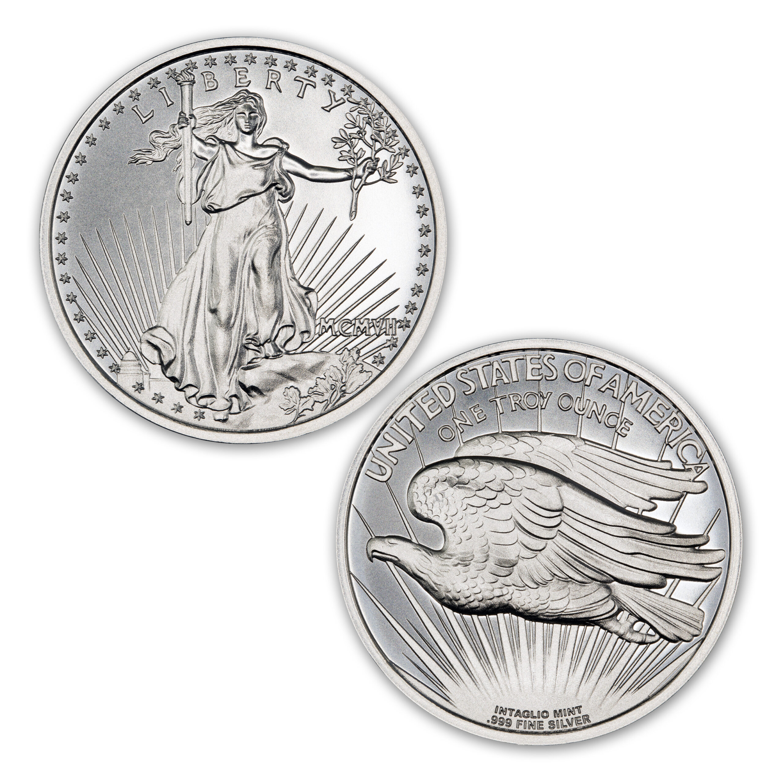 $20 SAINT-GAUDENS TRIBUTE - 1 TROY OUNCES - 39MM - Image 1