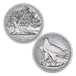 1935 CONNECTICUT HALF COMMEMORATIVE TRIBUTE - 2 TROY OUNCE - 39MM