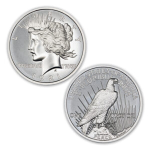 1921 PEACE DOLLAR TRIBUTE - 1 TROY OUNCES - 39MM