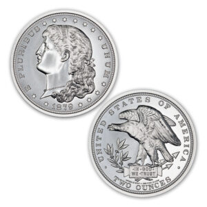 1879 SCHOOLGIRL DOLLAR PATTERN TRIBUTE J-1608 - 2 TROY OUNCE - 39MM