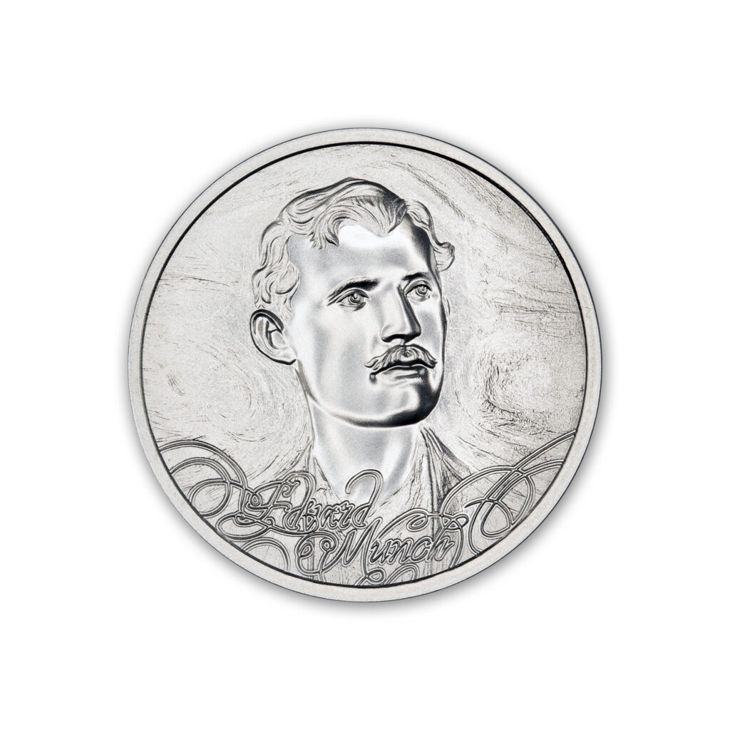 MASTERS OF ART - EDVARD MUNCH -1 TROY OUNCE - 39MM