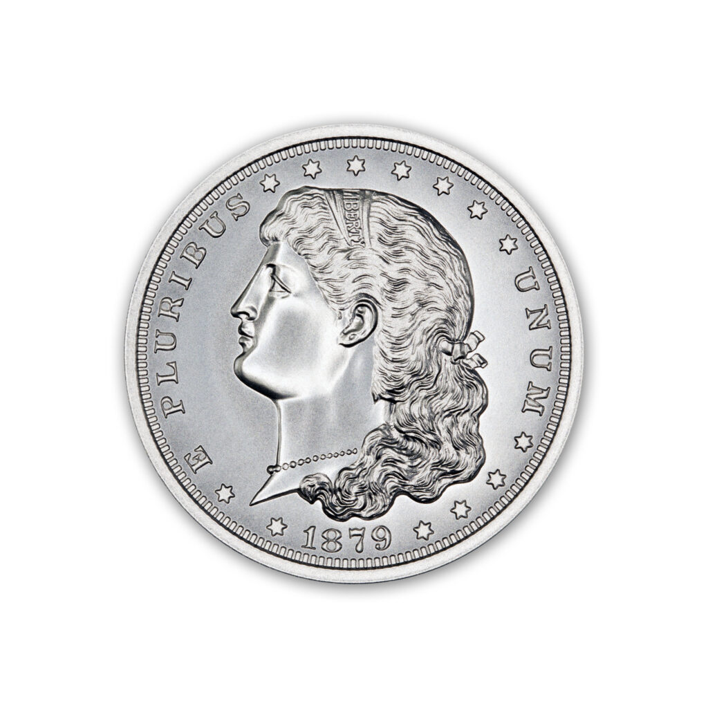 1879 SCHOOLGIRL DOLLAR PATTERN TRIBUTE J-1608 - 2 TROY OUNCE - 39MM