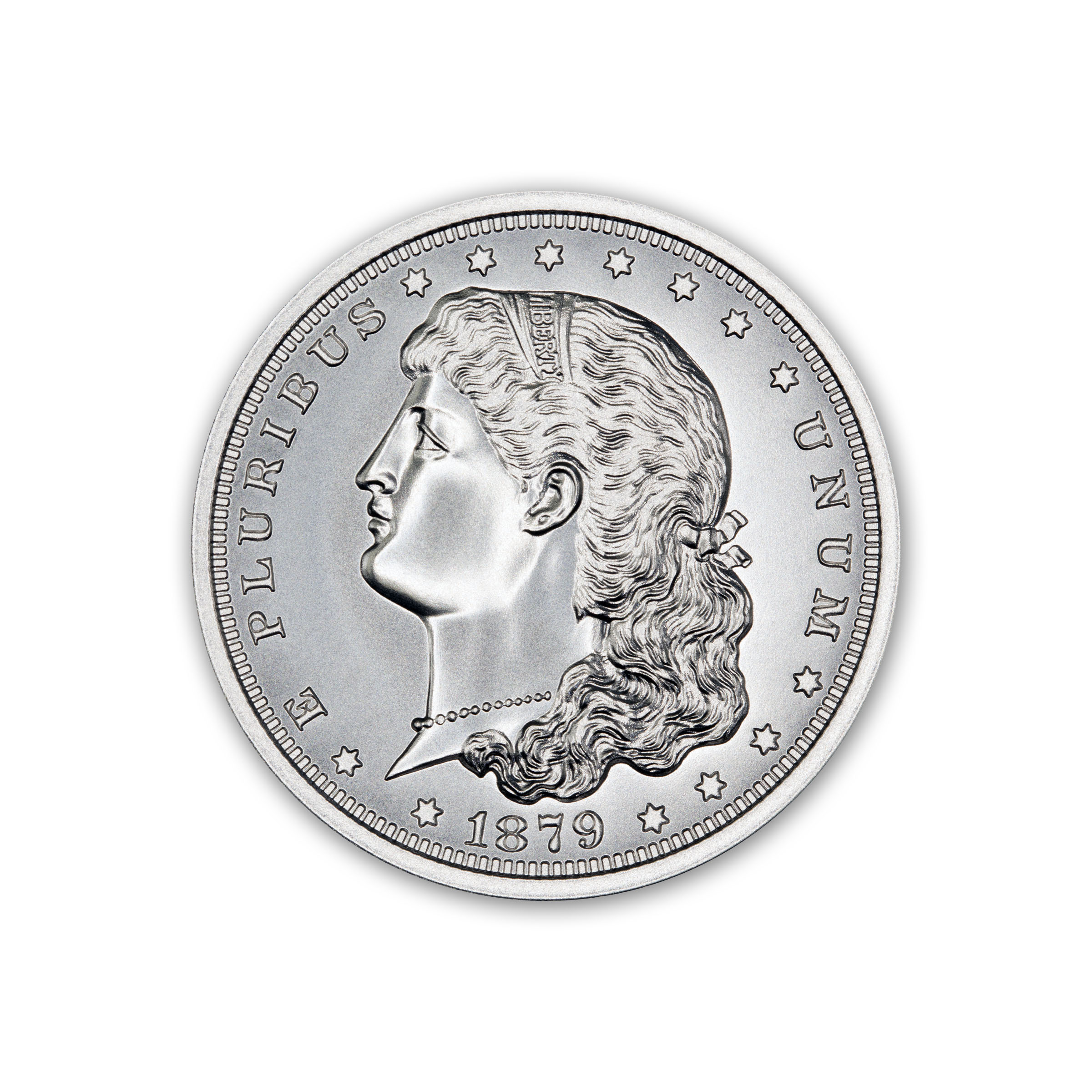 1879 SCHOOLGIRL DOLLAR PATTERN TRIBUTE J-1608 - 2 TROY OUNCE - 39MM - Image 2