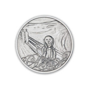 MASTERS OF ART - EDVARD MUNCH -1 TROY OUNCE - 39MM