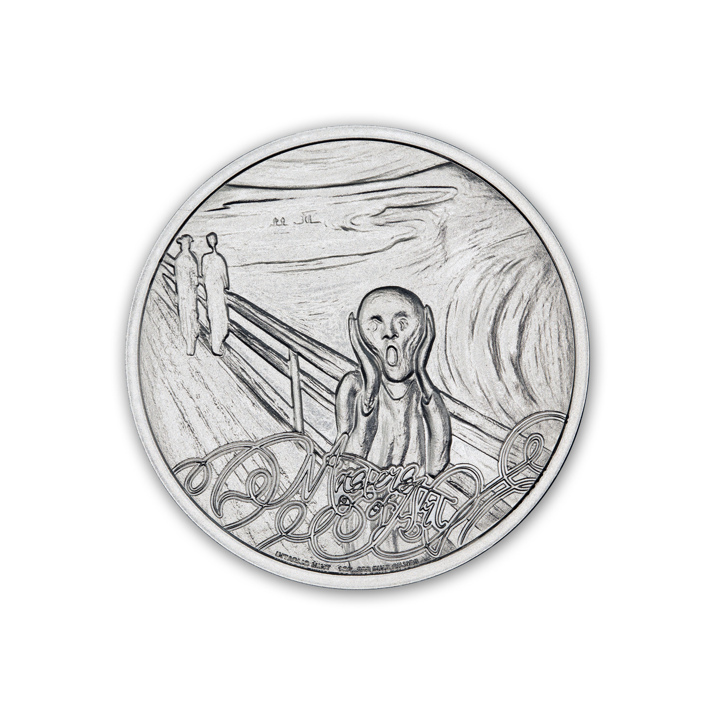 MASTERS OF ART - EDVARD MUNCH -1 TROY OUNCE - 39MM - Image 3