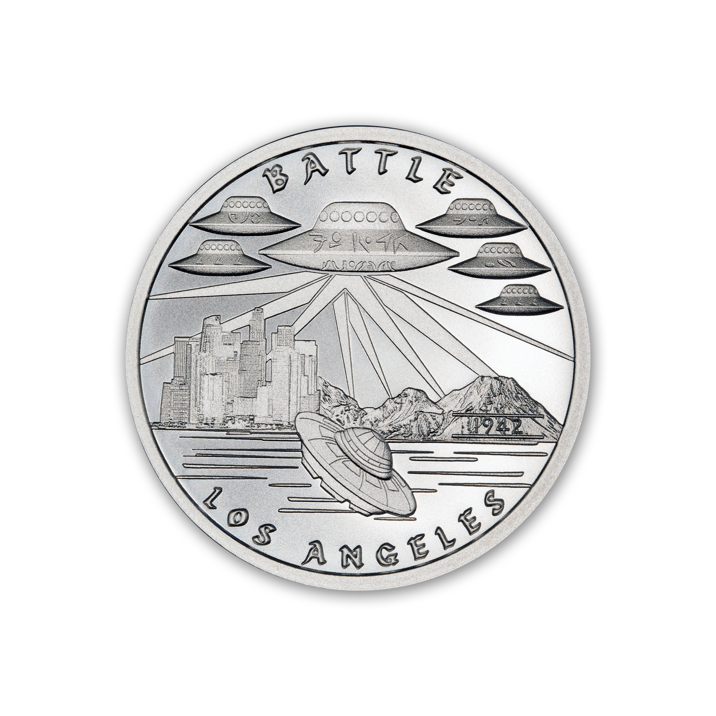 BATTLE LOS ANGELES – 1 TROY OUNCE – 39MM - Image 2