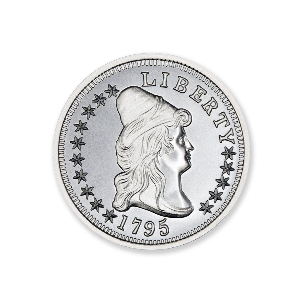 1795 DRAPED BUST $10 13 LEAVES TRIBUTE - 1 TROY OUNCE - 39MM