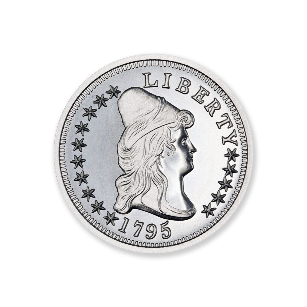 1795 DRAPED BUST $10 13 LEAVES TRIBUTE - 2 TROY OUNCES - 39MM