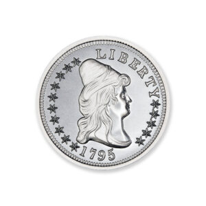 1795 DRAPED BUST $10 13 LEAVES TRIBUTE - 1 TROY OUNCE - 39MM