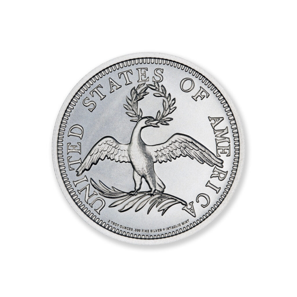 1795 DRAPED BUST $10 13 LEAVES TRIBUTE - 2 TROY OUNCES - 39MM
