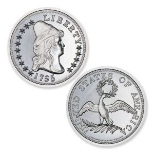 1795 DRAPED BUST $10 13 LEAVES TRIBUTE - 2 TROY OUNCES - 39MM