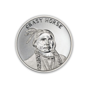 WILD WEST LEGENDS SERIES – CRAZY HORSE - 2 TROY OUNCE - 39MM