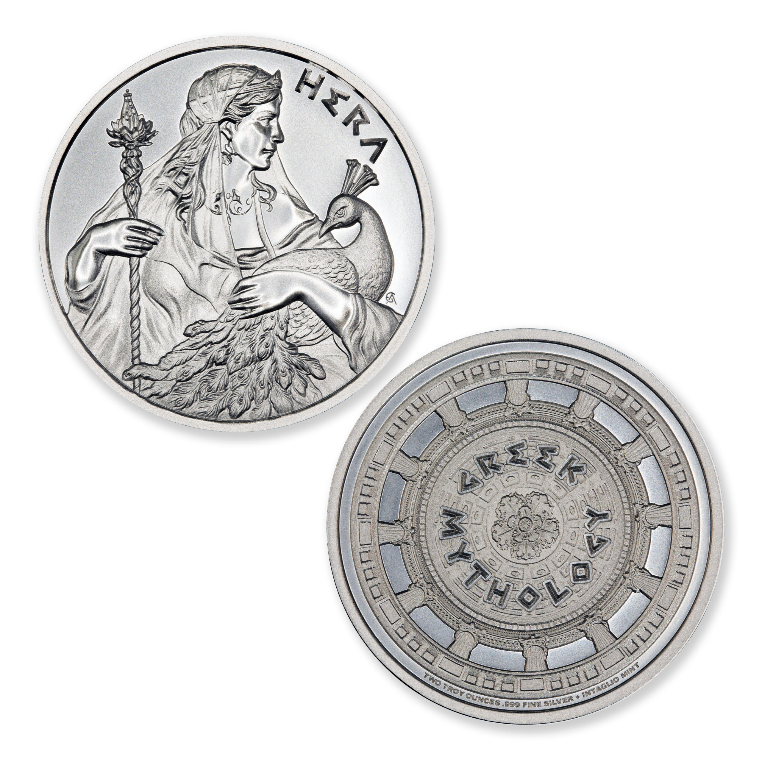 GREEK MYTHOLOGY SERIES – HERA – 2 TROY OUNCE – 39MM - Image 1