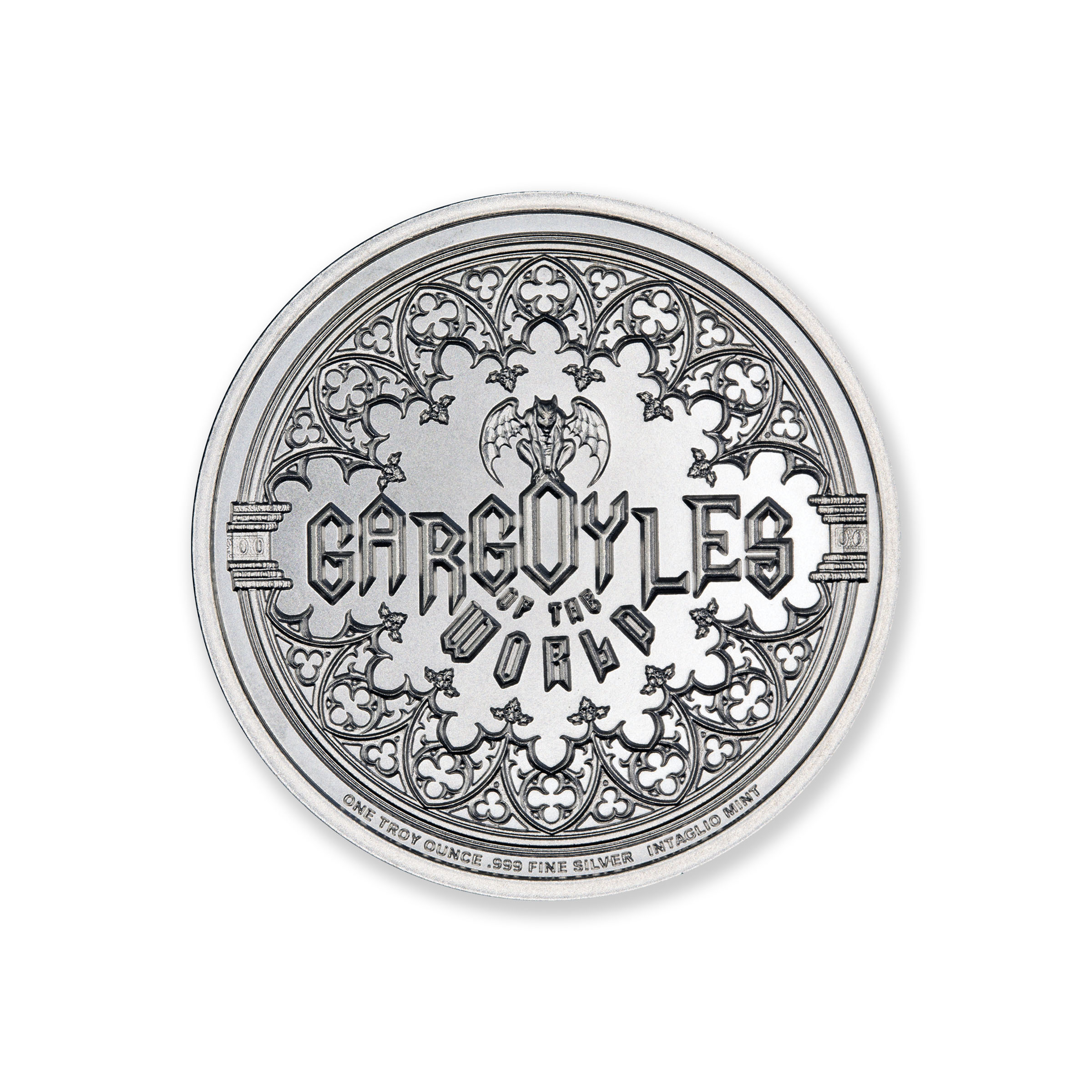 GARGOYLE - TYPE X - UNITARIAN CHURCH - 1 TROY OUNCE - 39MM - Image 3