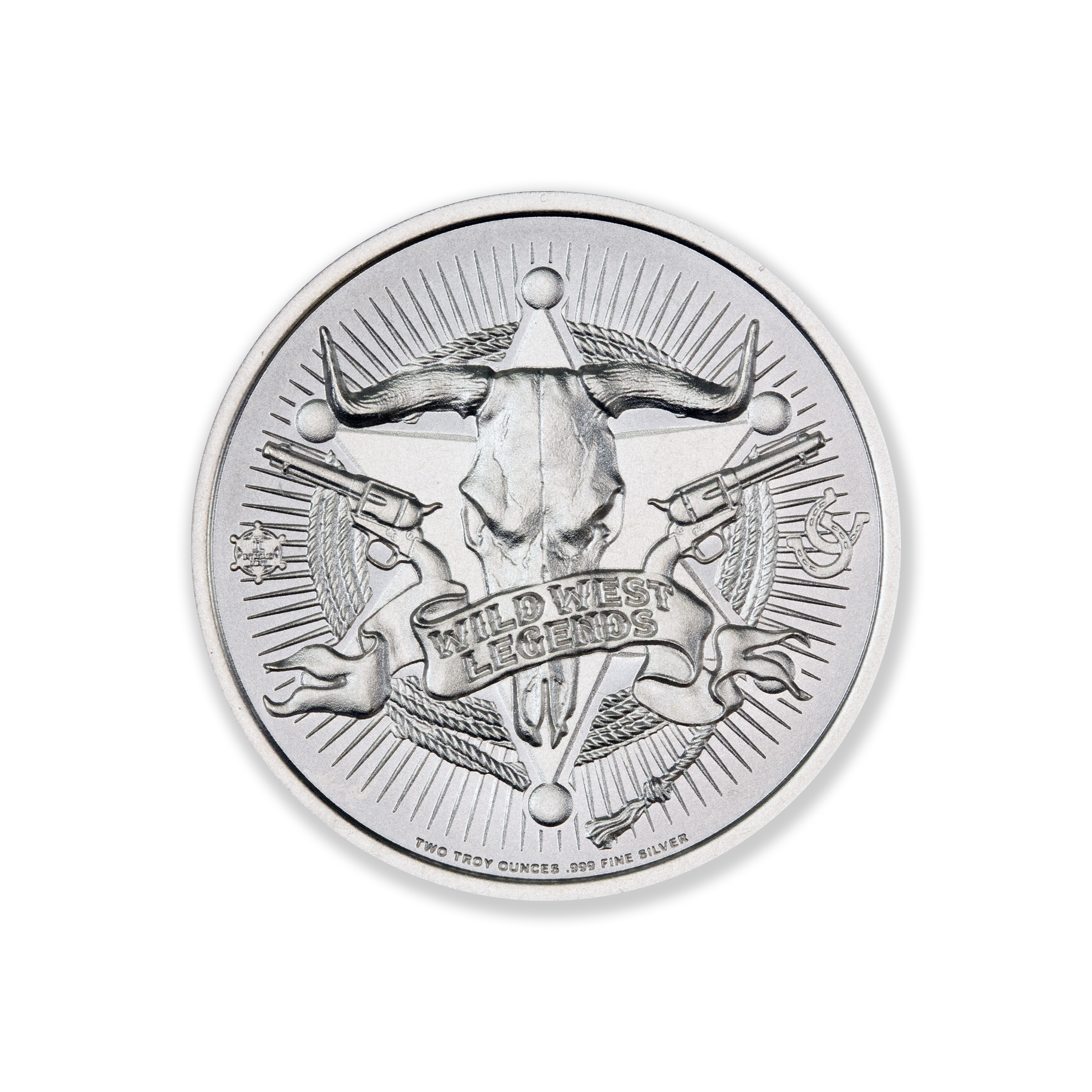 WILD WEST LEGENDS SERIES – JESSE JAMES – 2 TROY OUNCE – 39MM - Image 2