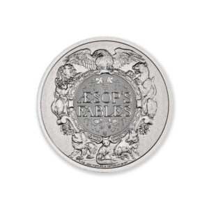 AESOP'S FABLES - THE FOX & THE CROW - 1 TROY OUNCE - 39MM