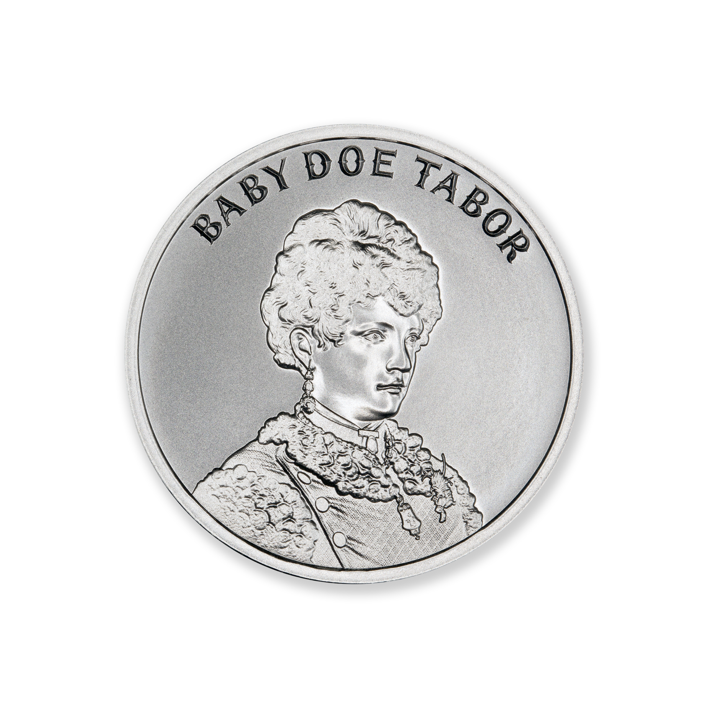 WILD WEST LEGENDS SERIES - BABY DOE TABOR – 1 TROY OUNCE – 39MM - Image 1