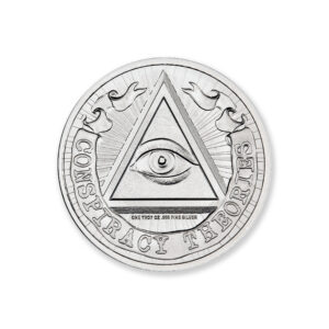 CONSPIRACY THEORIES SERIES - FLAT EARTH – 1 TROY OUNCE – 39MM