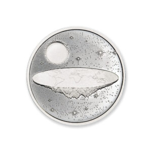 CONSPIRACY THEORIES SERIES - FLAT EARTH – 1 TROY OUNCE – 39MM