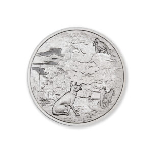 AESOP'S FABLES - THE FOX & THE CROW - 1 TROY OUNCE - 39MM