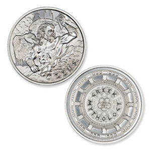 GREEK MYTHOLOGY SERIES - ZEUS - 1 TROY OUNCE - 39MM