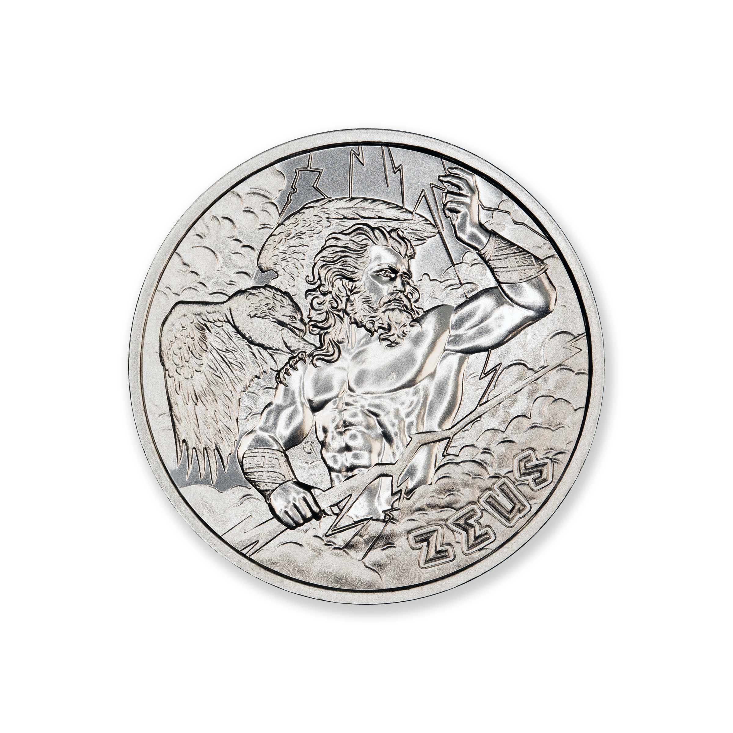 GREEK MYTHOLOGY SERIES - ZEUS - 1 TROY OUNCE - 39MM - Image 2