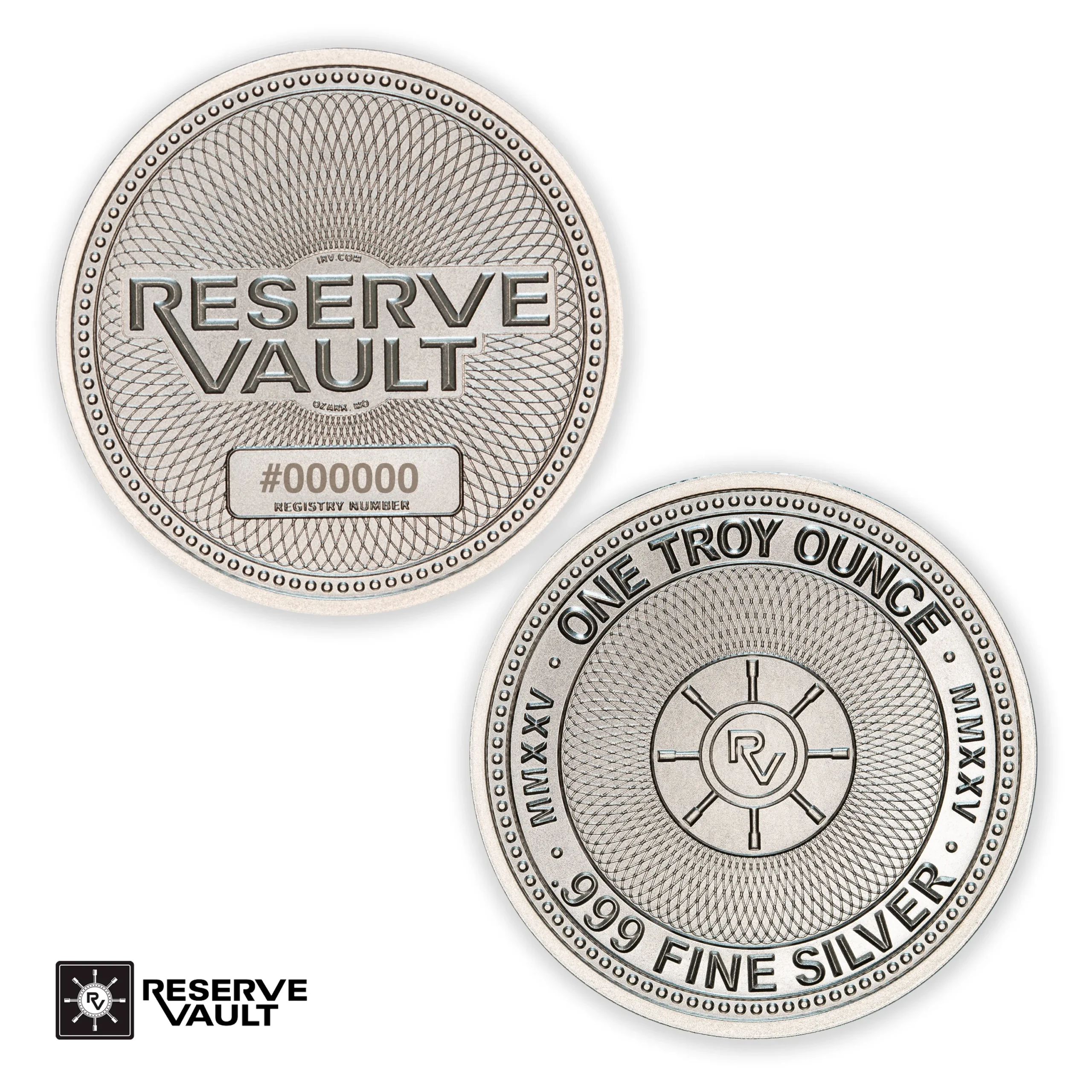 1 oz .999 Fine Silver Round - Reserve Vault