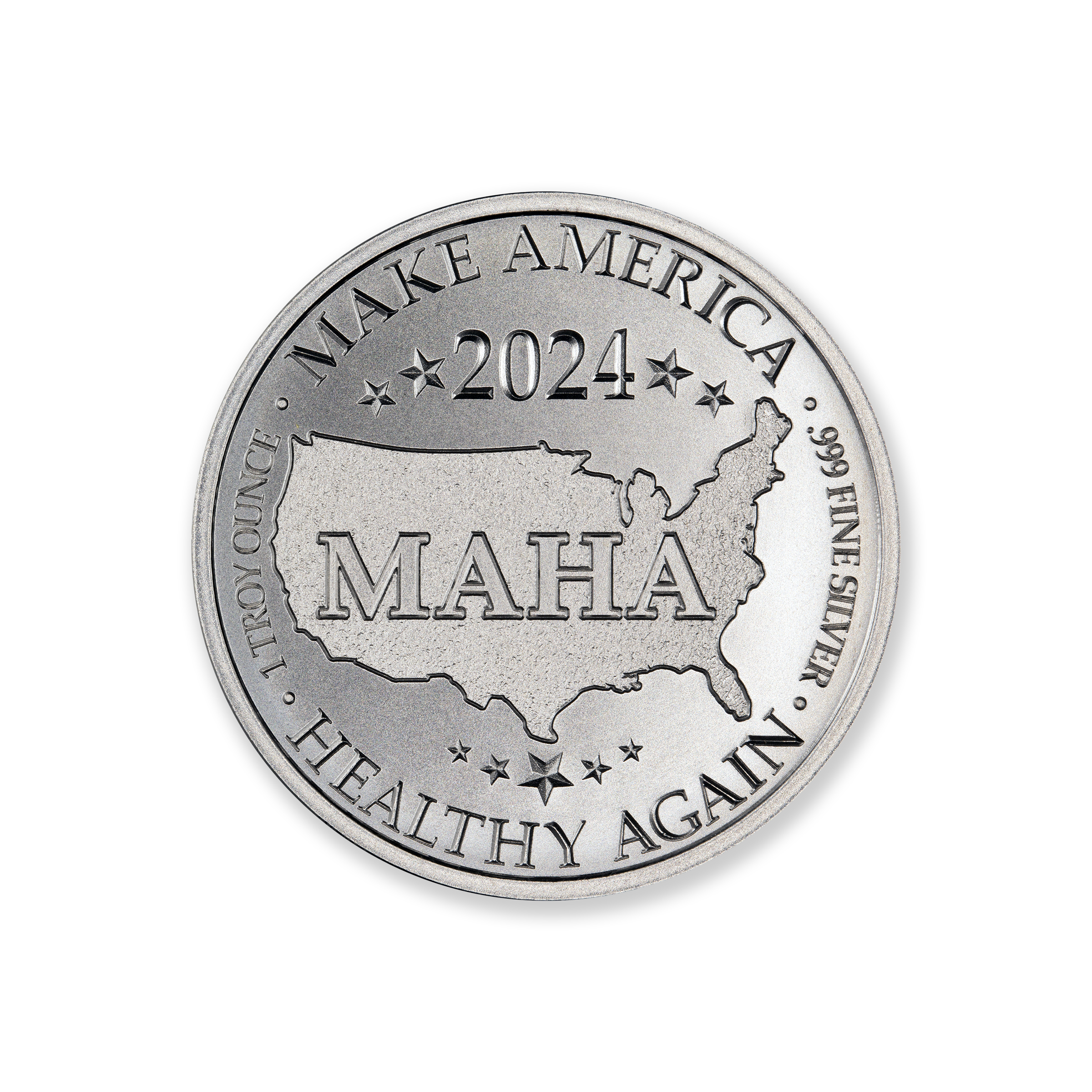 RFK, JR. - MAKE AMERICA HEALTHY AGAIN - 1 TROY OUNCE - 39MM - Image 3