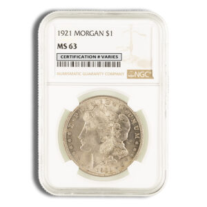 1921 Morgan Dollar - NGC MS63 (Toned)