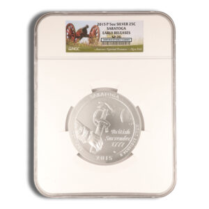 2015-P 5 oz ATB Saratoga Silver Coin NGC SP70 - Image 2