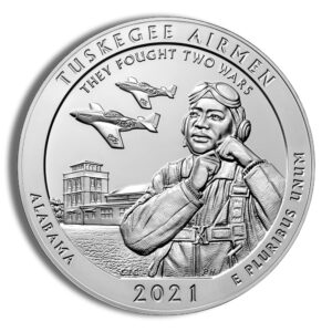 2021 5 oz ATB Tuskegee Airmen Silver Coin NGC MS69PL - Image 3
