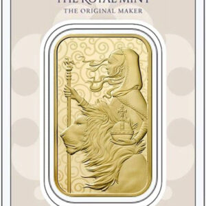 1 oz Gold Bar - Una and the Lion (Carded) - Image 1