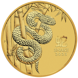 2025 1/10 oz Australia Gold Lunar Snake BU - Series III