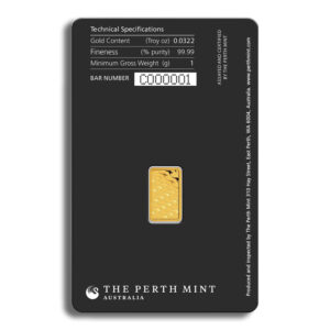 1 gram Gold Bar - Perth Mint (Carded) - Image 2