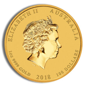 2018 1 oz Australia Gold Lunar Dog BU - Series II - Image 2