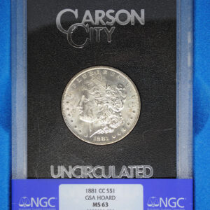 1881-CC GSA Morgan Dollar - NGC MS63 - Image 1