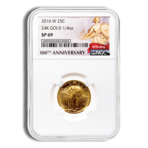 2016-W 1/4 oz Gold Standing Liberty Centennial Coin NGC SP69