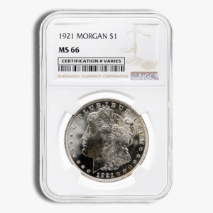 1921 Morgan Dollar - NGC MS66