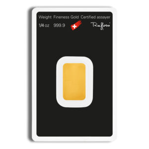 1/4 oz Gold Bar - Argor-Heraeus (Carded) - Image 2