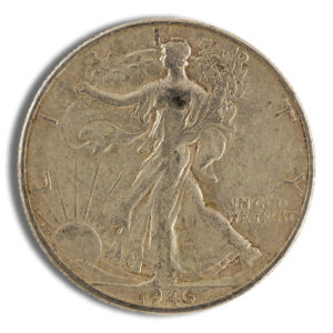 $1 FV 90% Silver Walking Liberty Half Dollars - AU