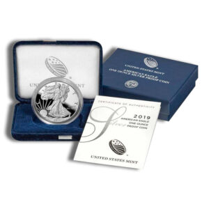 2019-S Proof Silver Eagle with Box & COA