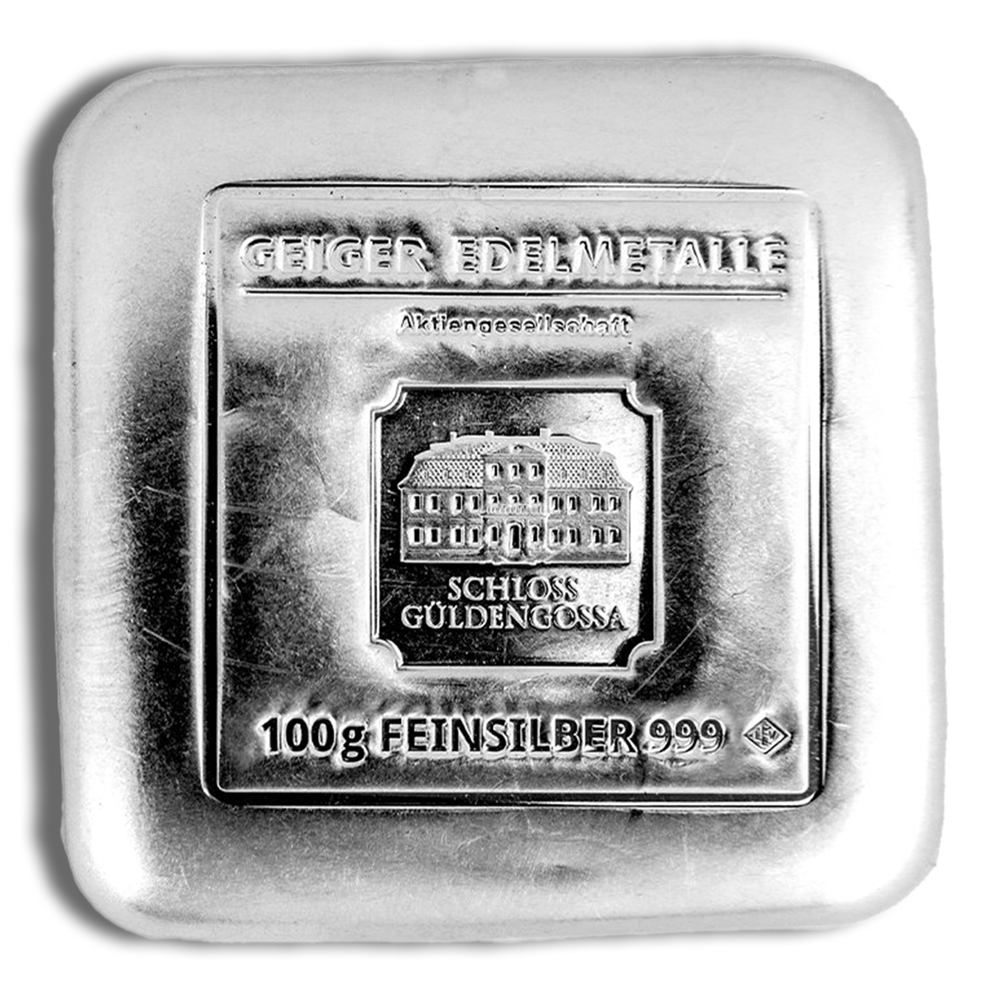100 gram Silver Bar - Geiger (Sealed) - Image 1