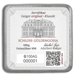 100 gram Silver Bar - Geiger (Sealed) - Image 2