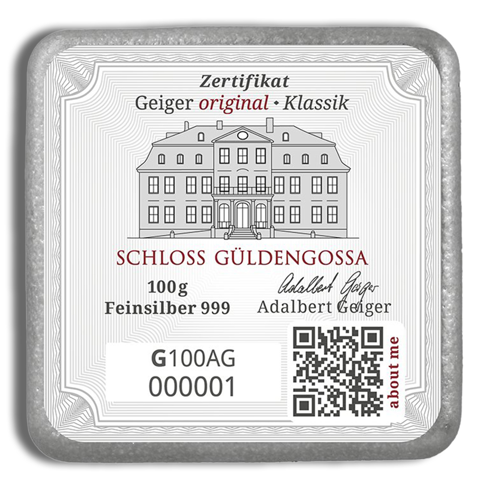 100 gram Silver Bar - Geiger (Sealed) - Image 2